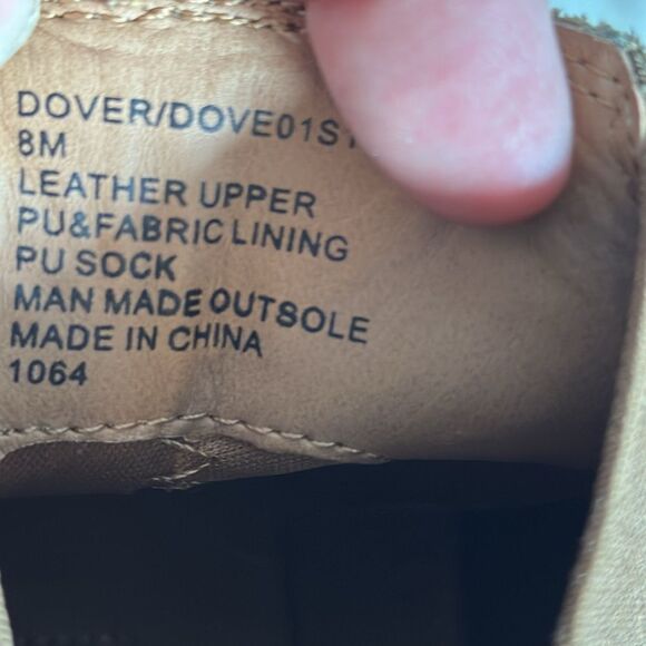 Steve Madden Dover Cognac Suede Booties Sz 8 - Picture 6 of 7